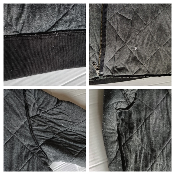 Dickies Diamond Quilted Nylon Jacket Men's Size 2XL Black Zip Front Pockets Line - Picture 4 of 15